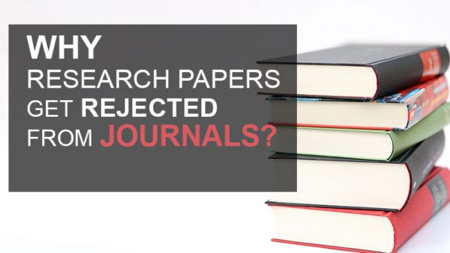 why research papers get rejected from journals